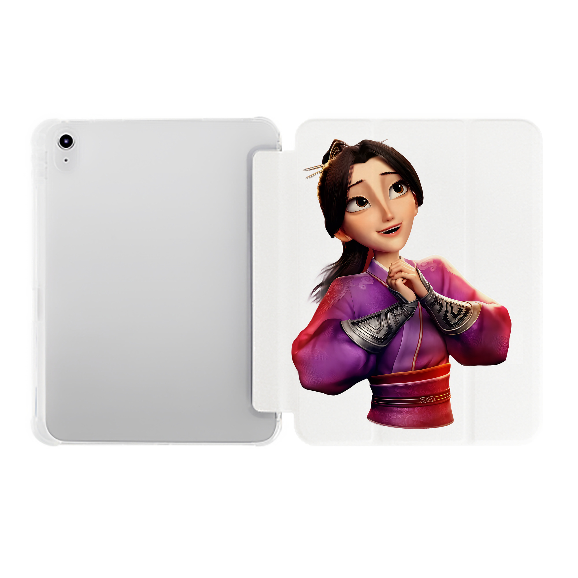 （画像用） Ne Zha 2 ナタ 魔童の大暴れ IPad ケース ペン収納付き 三つ折りスタンド PUレザー×シリコン 対応機種9.5/10.5/10.9インチ